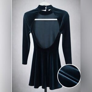 American Apparel Velvet Backless Dress